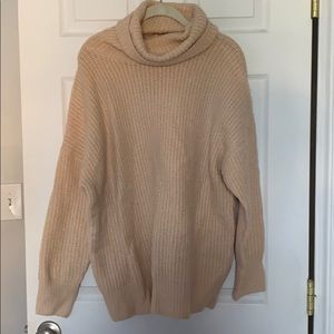 Cozy sweater- light pink/ tan color